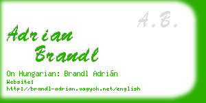 adrian brandl business card